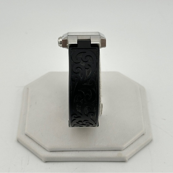 Lois Hill Sterling Silver Dial Quartz Ladies 25mm Tank Style Watch - Picture 6 of 8